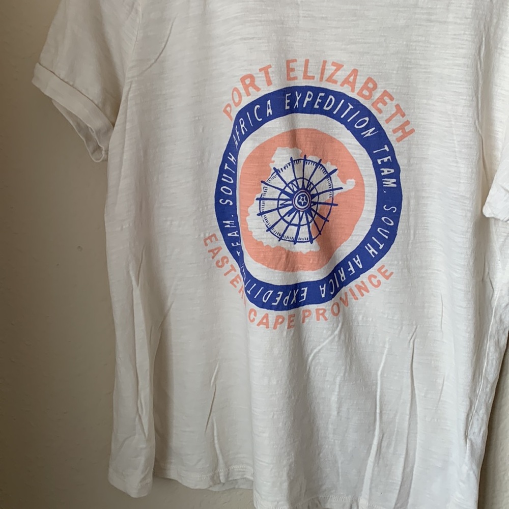 J.Crew Port Elizabeth tee in cream⛵️🚢🏝️ - Picture 6 of 14